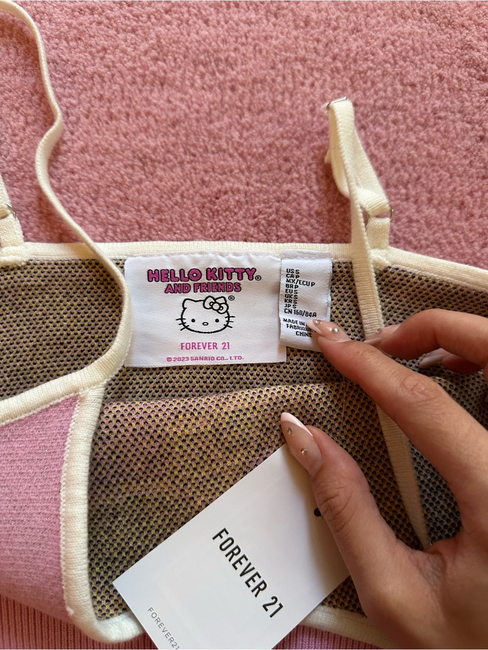 Sanrio hello kitty forever 21 tank top crop top - Picture 2 of 3